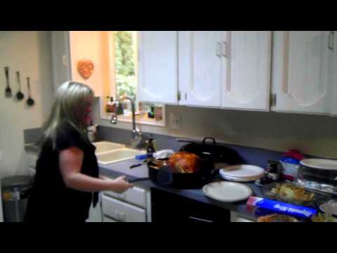 Ultimate family tradition.. Bitch slap the turkey!