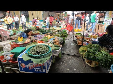 Plenty Of Fresh Vegetables, Fish, & Seafood For Sale   Amazing Food Tour And People Activities