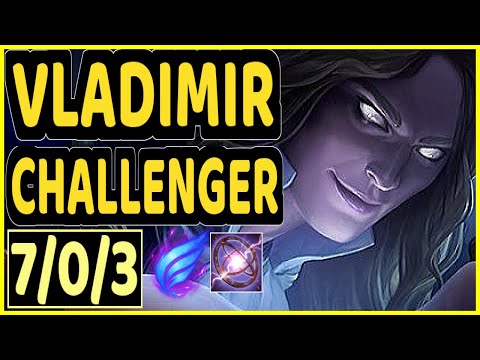 SATORIUS (VLADIMIR) - 7/0/3 KDA CHALLENGER GAMEPLAY - EUW