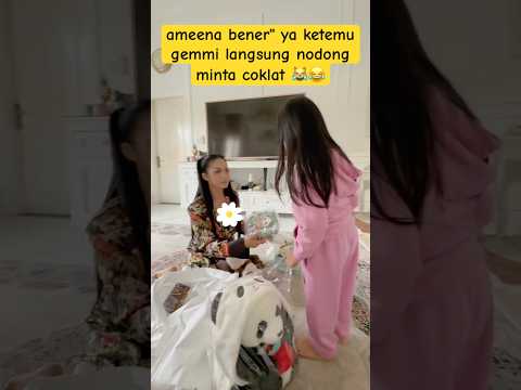 To GEMMI Ameena's house, NODONG ASKS FOR CHOCOLATE #attahalilintar #aurel #azura #krisdayanti #ah...