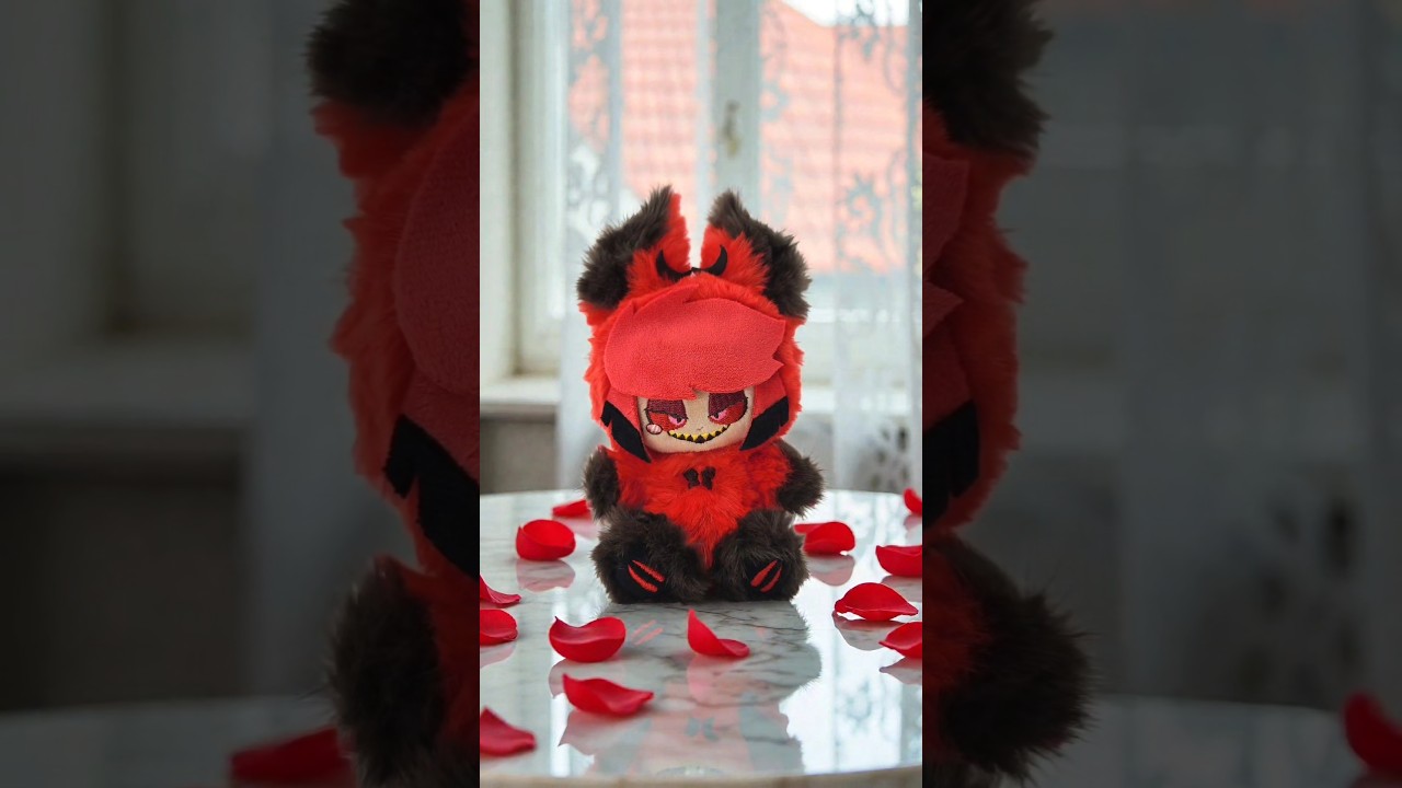 テディベアみたいな推しぬい作ってみた #piyopicco #ハンドメイド #ハズビンホテル #hazbinhotel #alastor