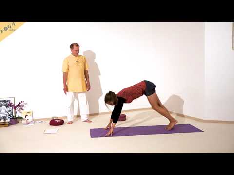 Statischen Liegegestütz in den Sonnengruß integrieren - Yoga Asana Lexikon