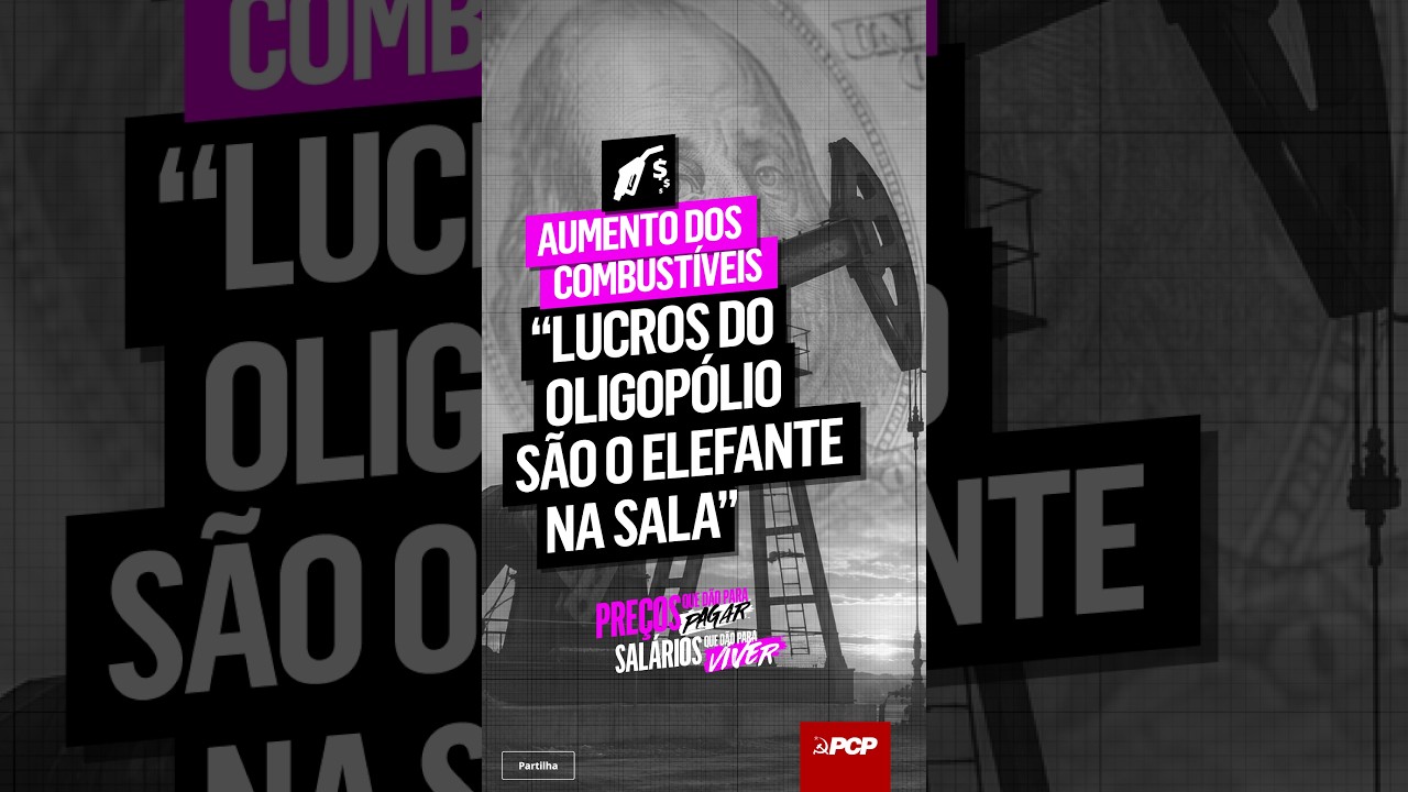 ✊ Se há lucros milionários para uma minoria, não pode haver aperto e sacrifícios para a maioria.