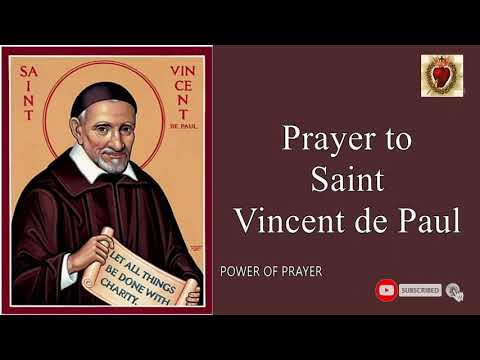 POWERFUL PRAYER TO SAINT VINCENT DE PAUL | FEAST DAY : 27TH SEPTEMBER | POWER OF PRAYER
