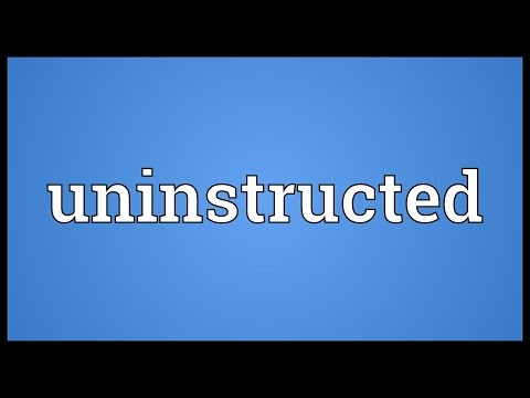Uninstructed Meaning