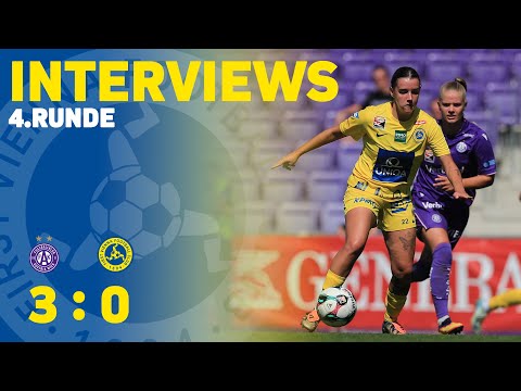 ADMIRAL Frauen Bundesliga I 4. Runde – Interviews I FK Austria Wien - First Vienna FC 1894