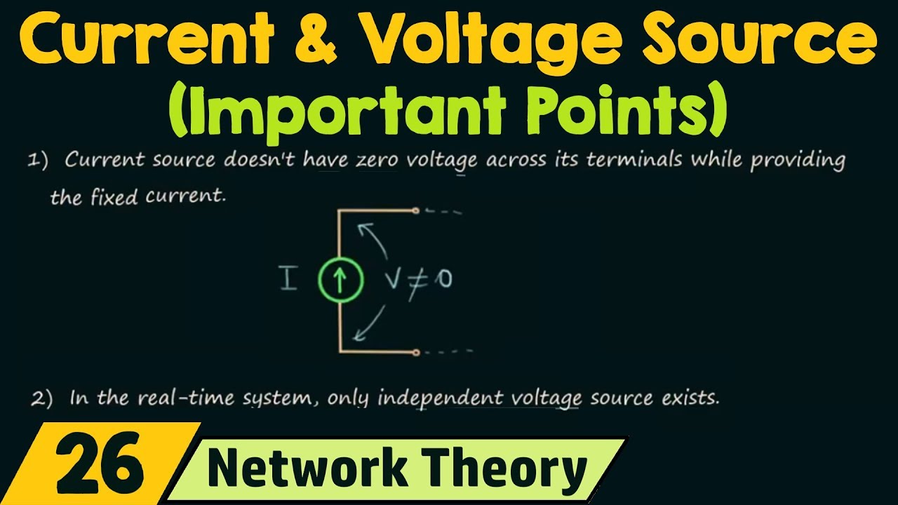 Current & Voltage Source (Important Points)