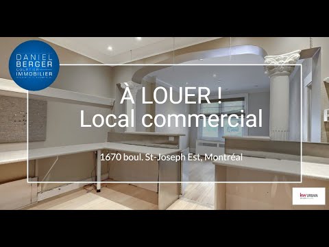 1670 boul. St-Joseph Est, Montréal | Local commercial à louer