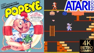 Popeye Atari 5200 4k Gameplay