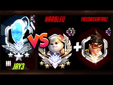 DANTEH PRO ECHO VS HARBLEU HAMMOND + S4 TRACER! [ OVERWATCH SEASON 24 TOP 500 ]