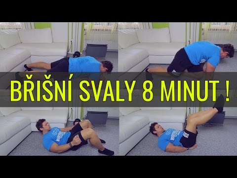 TOMÁŠ LUKÁŠ #1 CVIČENÍ NA DOMA - BŘIŠNÍ SVALY 8 MINUT !