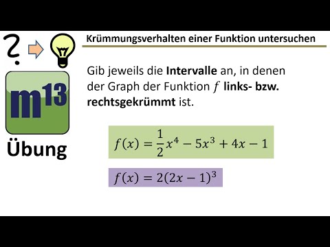 Krümmungsverhalten mit der zweiten Ableitung untersuchen