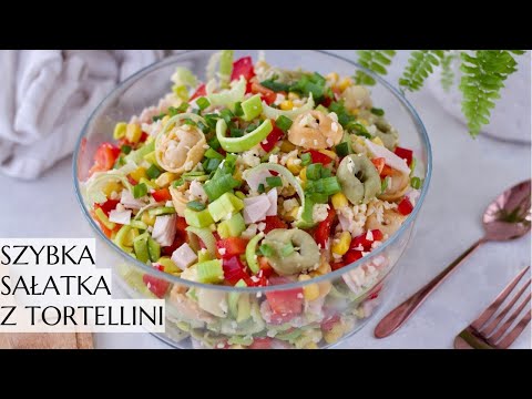 Kolorowa sałatka z tortellini