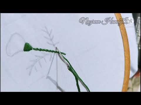 NEW Hand Embroidery Flower Design Tutorial ll  न्यू तकियाका डिजाइन #design#tutorial #handembroidery