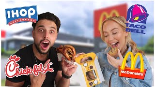 Only Eating AMERICAN FAST FOOD For 24 Hours! *FOOD CHALLENGE*