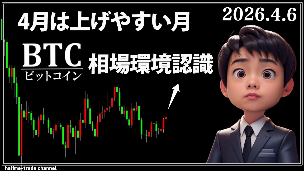 4月に入ったので改めてビットコインの相場環境認識を行いました