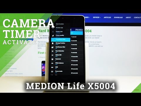 How to Set Up Camera Timer in MEDION Life X5004 – Camera Options