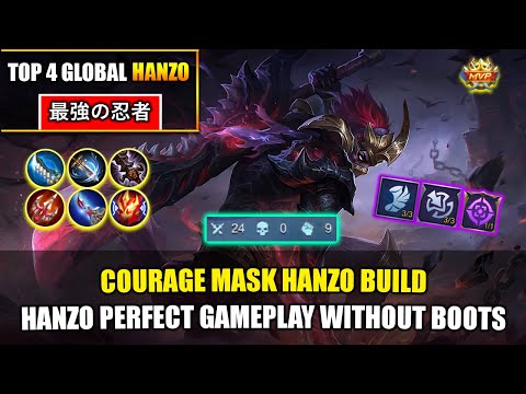 Courage Mask Hanzo Build, Hanzo Perfect Gameplay Without Boots - Top Global Hanzo By 最強の忍者 ~ MLBB