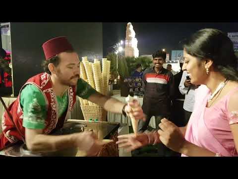 Turkish Way of Serving Icecream @ Shravya and Sharan Wedding