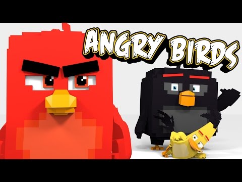 Minecraft Parody - ANGRY BIRDS! - (Minecraft Animation)