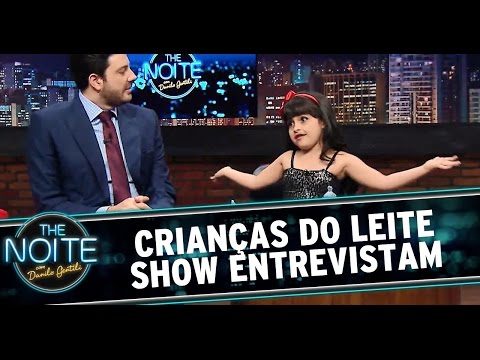 The Noite (10/10/14) - Crianças do Leite Show entrevistam Danilo Gentili