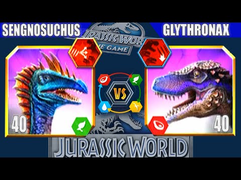 SEGNOSUCHUS vs GLYTHRONAX - TOP1 PVP BATTLE STAGE HERBIVORES | JURASSIC WORLD THE GAME