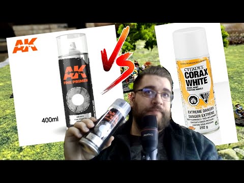 (MINI) Review for AK Fine primer spray - Its better then Games Workshop Citadel Spray?