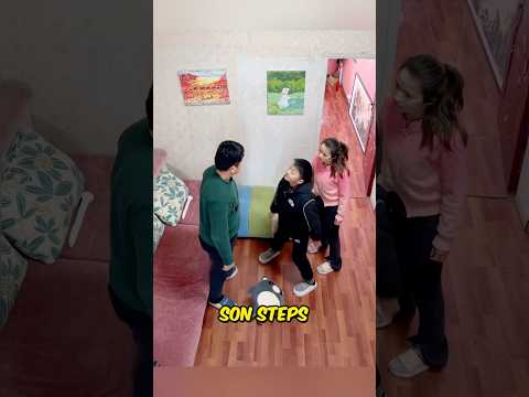 Daughter Kicks Mom To Defend Dad #shortsvideo