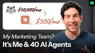 Thumbnail for He Replaced His Entire Marketing Team with 40 AI Agents | Relay.app, Jacob Bank
