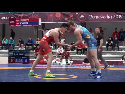 Repechage FS - 97 kg: T. EVTIMOV (BUL) v. D. STASIUK (UKR)