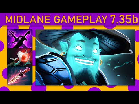 ⭐New patch 7.35b Storm Spirit 20+ Kills! Mid Gameplay - Dota 2 Top MMR