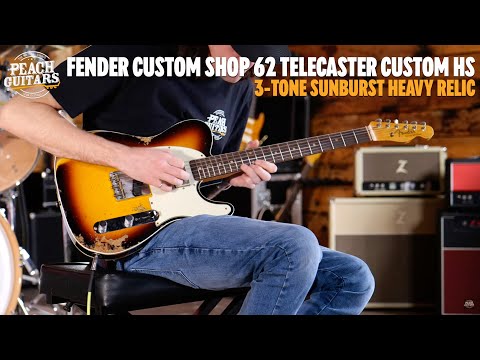 Fender Custom Shop 62 Telecaster Custom HS Heavy Relic 3-tone Sunburst image 12