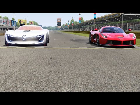 Renault Trezor vs Ferrari LaFerrari at Monza Full Course