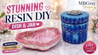 You Won't Believe How Beautiful This Resin Dish & Jar Turned Out! 💖