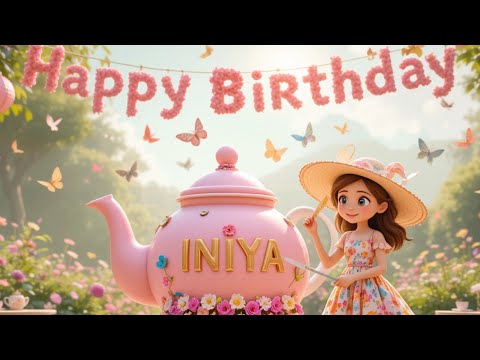 Happy Birthday INIYA | Personalized Birthday Cake & Song With Name | #happybirthdaysong #birthday
