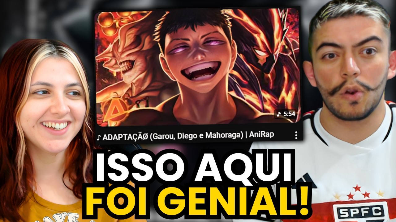 AniRap ♪ ADAPTAÇÃØ (Garou, Diego e Mahoraga) | AniRap | react