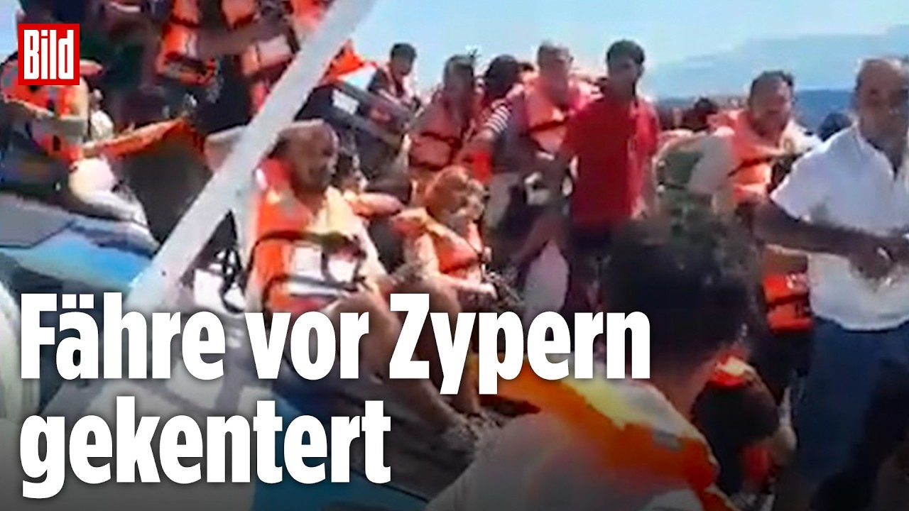 Fährunglück vor Zypern: Katamaran mit 270 Menschen an Bord kentert