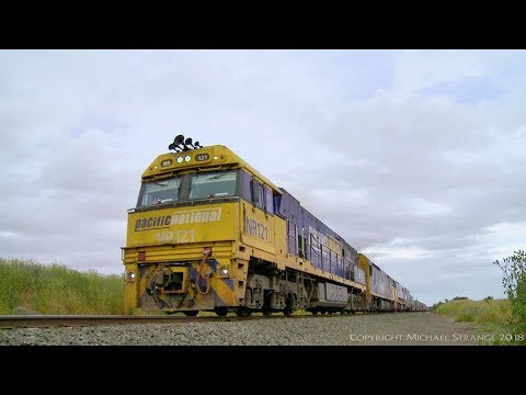 NR121, AN9, 8168 on MA5 Container Train - PoathTV Australian Railways