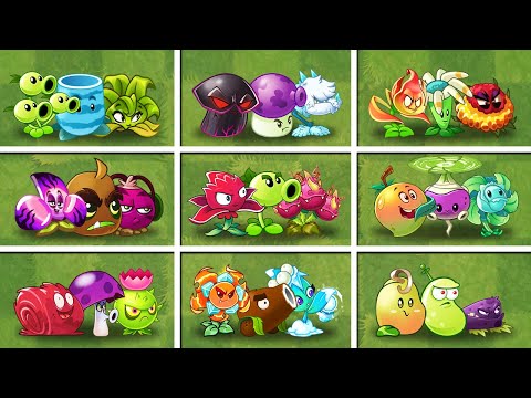 Random 20 Team 3 Plants Battlez - Which Team Plant Will Win? - PvZ 2 Team Plants