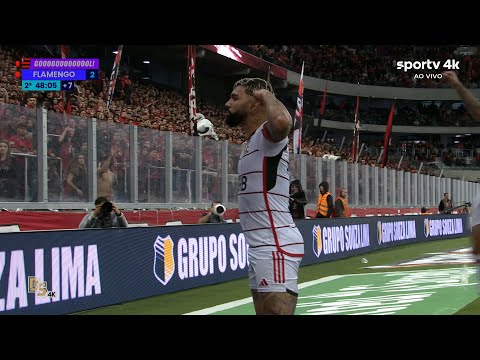 Gol de Gabigol - Athletico-PR 0 x 2 Flamengo | Copa do Brasil 2023 | SporTV 4K