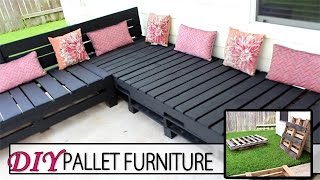 DIY Pallet Furniture - Patio Sectional