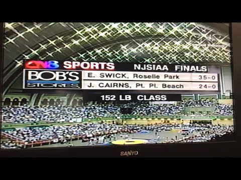 Jake Cairns vs Eric Swick, 152lb NJSIAA State Wrestling Finals 1998