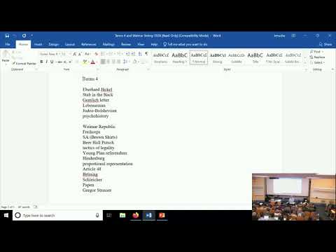 January 16 - Christopher Browning lecture on Hitler and the Nazi Rise to Power