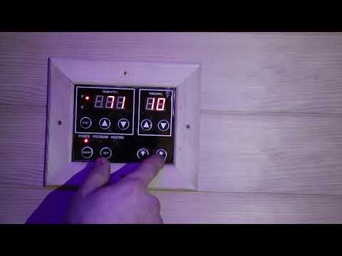 Sauna Digital Controls Operation