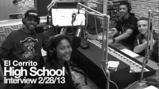 Radio interview at El Cerrito High School