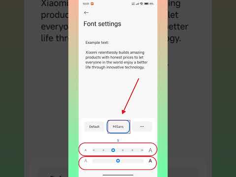 Change font settings on Redmi #shorts