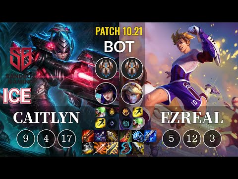 SB Ice Caitlyn vs Ezreal Bot - KR Patch 10.21