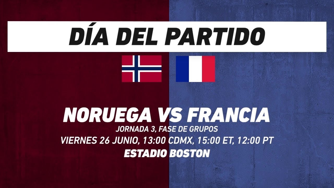 Noruega vs Francia, frente a frente: Futbol