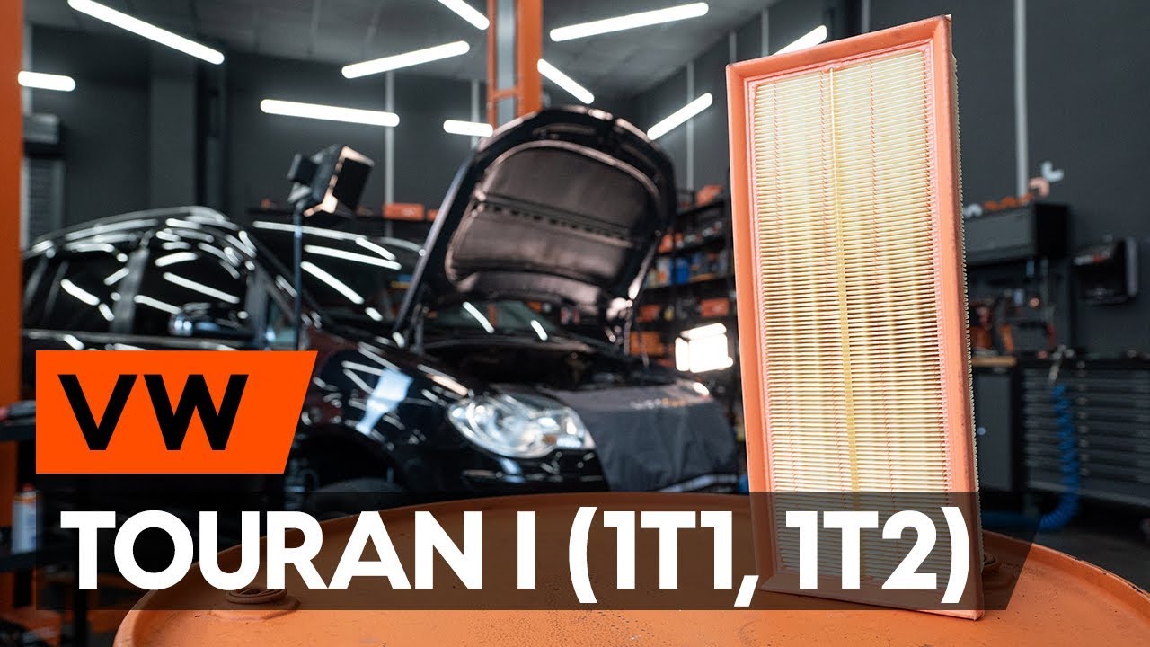 Como mudar filtro de ar em VW Touran 1T1 1T2 - guia de substituição
