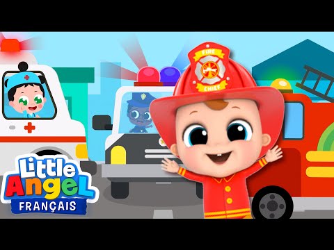 Apprendre les métiers - Policier, Docteur, Pompier - Comptines pour Bébé | Little Angel Français